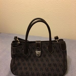 Dooney & Bourke Gray/Black Monogram Purse